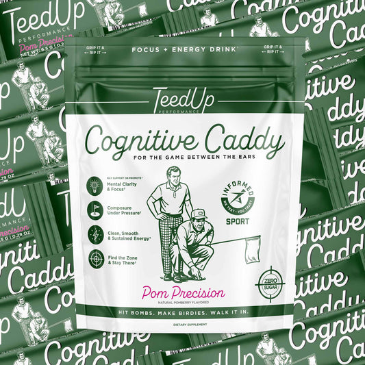 Cognitive Caddy golf focus and energy drink mix by TeedUp Performance